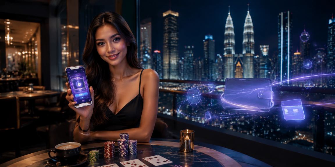 Suasana permainan kasino malam di Kuala Lumpur dengan pelbagai pilihan meja